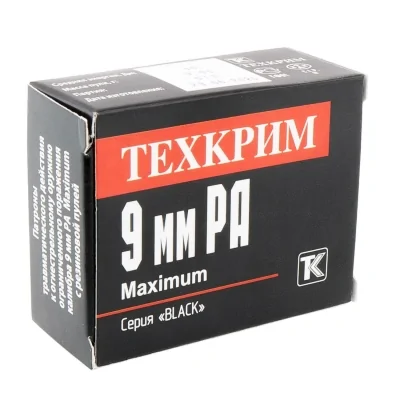 Patron 9mm RA Tekhkrim Maximum Black