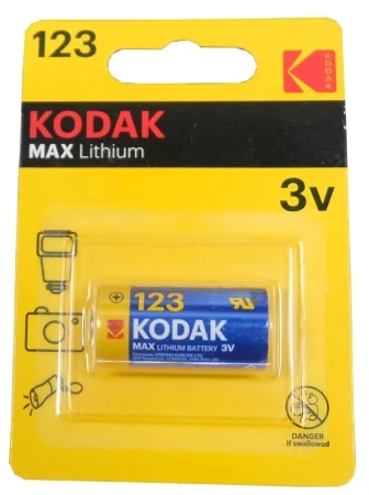 Батарейка Kodak 123A Max 3V